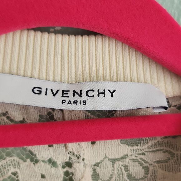 NWOT Crewneck Sheer Lace  Lace Long Sleeve T-shirt by Givenchy - Picture 10 of 14